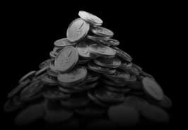 Stack of coins representing added equity